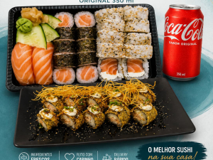 imagem do produto Combo Especial 22 Peças + 10 Hot Roll + Coca-Cola 350 ml