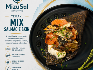 imagem do produto Temaki Mix Salmão e Skin