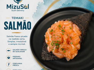 imagem do produto Temaki Salmão com cebolinha
