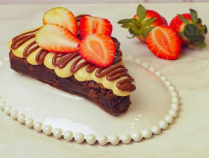 imagem do produto Fatia Brownie morango c/Nutella