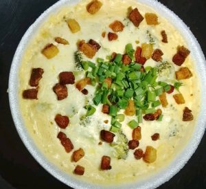 imagem do produto Batata Assada Brócolis ao molho branco+bacon