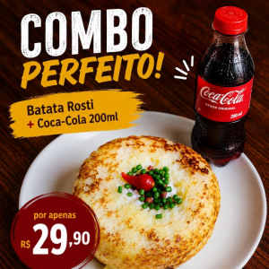 imagem do produto Combo 1 rosti de frango cremoso coca 200ml