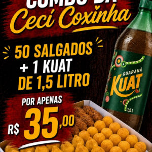 imagem do produto 50 salgados + kuat 1,5l