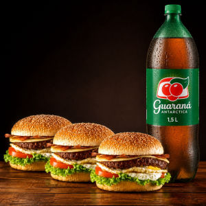imagem do produto COMBO X - EGG BACON + GUARANA 1,5 LTS
