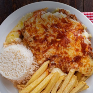 imagem do produto Filé à parmegiana espaguete de carne