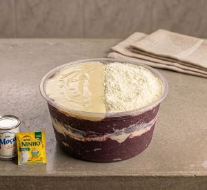 imagem do produto Açaí Batido no Pote 1 Litro - Vale Navado - Leite Ninho + Leite Moça
