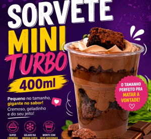 imagem do produto Sorvete Mini Turbo 400ml