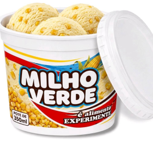 imagem do produto Sorvete de Milho Verde - Pote 350ml Cremoso e Refrescante