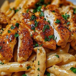imagem do produto Penne Ao Bechamel Com Alho Granulado e Frango Milanês