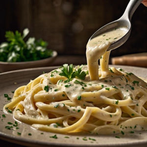 imagem do produto Fettuccine À Fonduta de Provolone Ao Toque de Salsa Fresca 