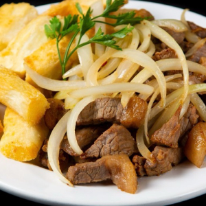 imagem do produto Macaxeira frita com filé