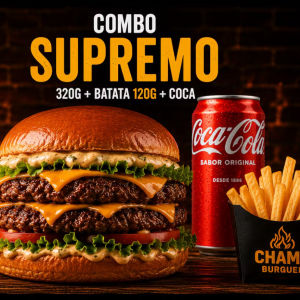 imagem do produto Combo Supremo | 320g + Batata 120g + Coca