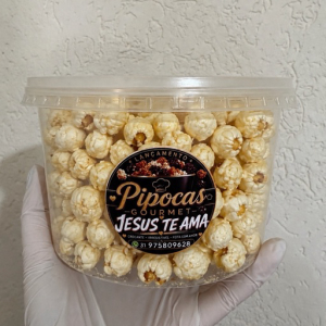 imagem do produto Pipocas Caramelizadas Pote 500 ml (SEM RECHEIO)