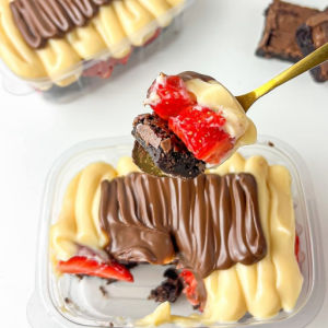imagem do produto Escondidinho, ninho com Nutella e morangos 