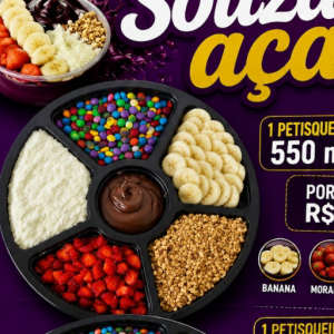 imagem do produto Petisqueira 550 ml + 5 acompanhamento gratis