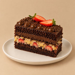 imagem do produto Fatia - Chocolate, Ninho e Morango