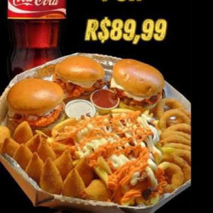 imagem do produto caixa cheddar bacon + coca cola 2l
