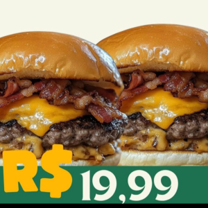 imagem do produto 2 burguer chedar bacon