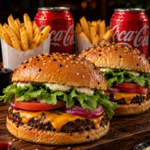 imagem do produto COMBO 2 BABY SALADA + 2 COCA LATA 350ML + 2BATATAS INDIVIDUAL