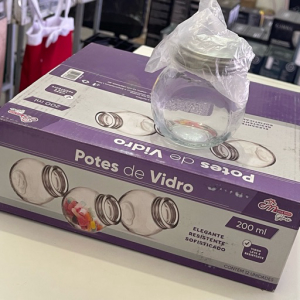 imagem do produto Potes de vidro 200ml C/12