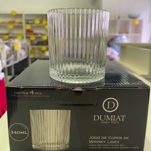 imagem do produto Jogo de copos de whisky C/4 🥃 340ML