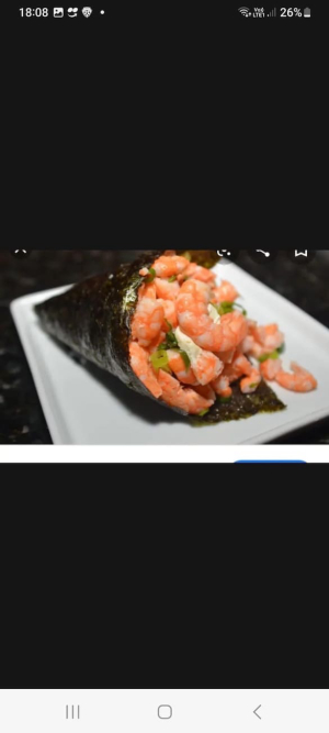 imagem do produto Temaki Camarão Empanado Sem Arroz