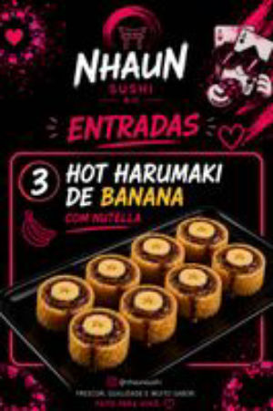 imagem do produto Hot harumaki banana com nutella