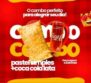 imagem do produto Pastel de frango+ coca cola lata