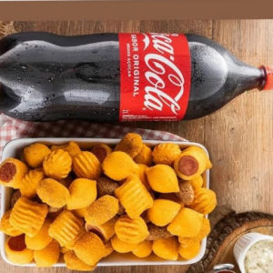 imagem do produto 100 salgados + coca cola 2l