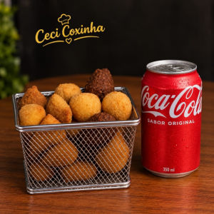 imagem do produto 10 salgados + coca cola 310 ml