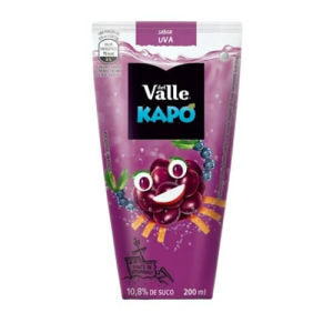 imagem do produto Refresco Adoçado de Uva Infantil Del Valle Kapo 200ml