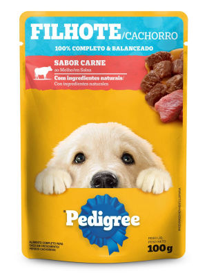 imagem do produto Sachê Pedigree Para Cães Filhotes Carne Ao Molho 100g