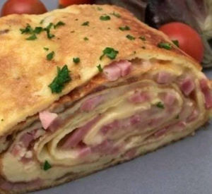 imagem do produto Panqueca, mussarela, presunto e Catupiry