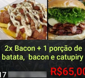 imagem do produto Esse combo possui 2 X Bacon e 1 porção de batata frita com bacon e Catupiry
