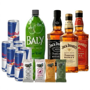 imagem do produto Combo Whisky Jacks + Bally 2l + 4 gelo de coco