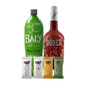 imagem do produto Combo Gin Dober + Bally 2l + 4 gelo de coco