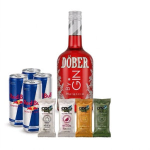 imagem do produto Gin Dober + 4 RedBull + 4 gelo de coco