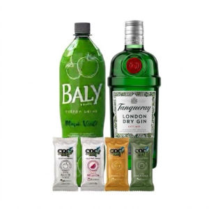 imagem do produto Combo Gin Tanqueray + Bally 2l + 4 gelo de coco