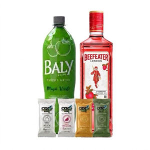 imagem do produto Combo Gin Beefeater Pink + Bally 2l + 4 gelo de coco