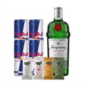 imagem do produto Combo Gin Tanqueray + 4 Redbull + 4 gelo de coco