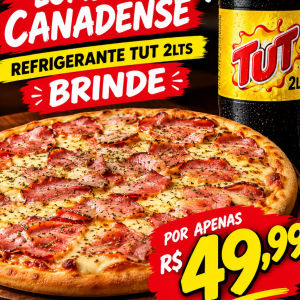 imagem do produto PIZZA LOMBO CANADENSE + TUT 2LTS BRINDE ENTREGA ATÉ 5KL GRATIS