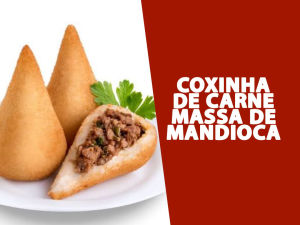 imagem do produto Combo Coxinha de carne (massa de mandioca) + Coca Cola Lata 350 ml