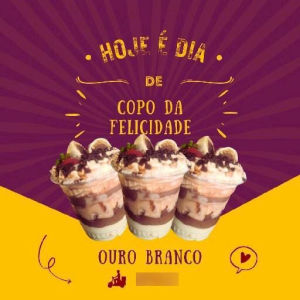 imagem do produto Copo felicidade  Ouro Branco