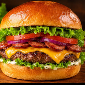 imagem do produto X-Calabresa salada Burguer Artesanal com carne de hamburguer de 120g