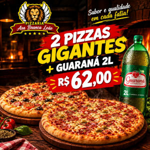 imagem do produto 2 Pizzas Gigantes + Guaraná 2L