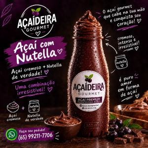 imagem do produto Batidinha açaí com Nutella.