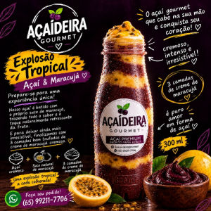 imagem do produto Batidinha Açaí com creme de maracujá