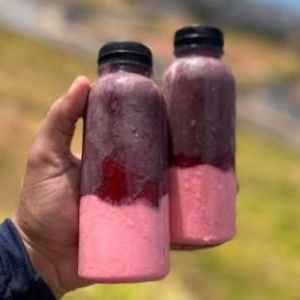 imagem do produto Açai na Garrafa com Mousse de morango 🍓
