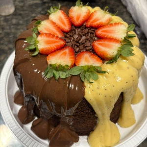 imagem do produto Bolo vulcão brigadeiro e Maracujá