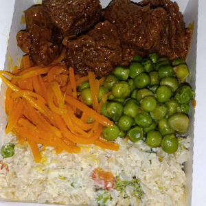imagem do produto Carne de panela com arroz integral cremoso